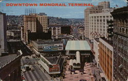 Downtown Monorail Terminal Seattle, WA Postcard Postcard Postcard