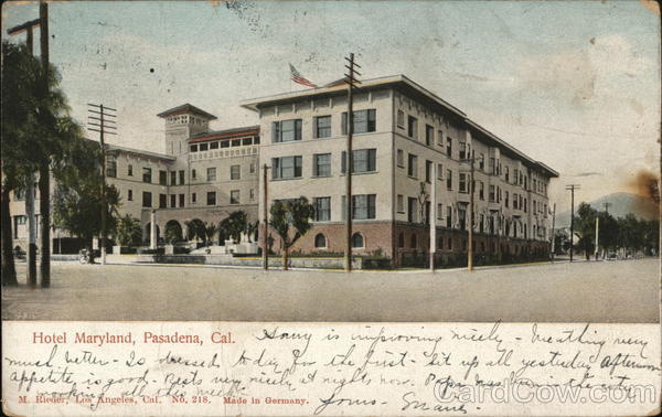 Hotel Maryland Pasadena California