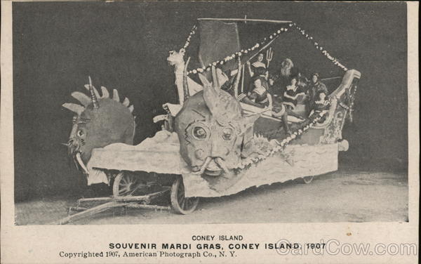 Souvenir Mardi Gras, Coney Island 1907 New York