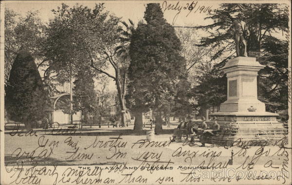 Plaza and Stevens Monument Sacramento California