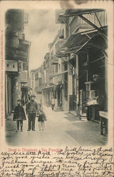 Street in Chinatown San Francisco California