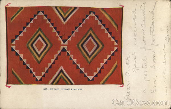 Navajo Indian Blanket Native Americana