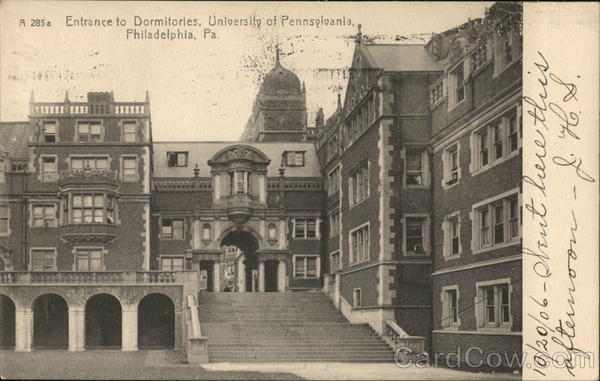 Entrance to Dormitories, University of Pennsylvania Philadelphia