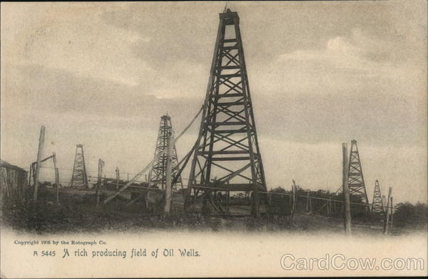 A Rich Producing Field of Oil Wells