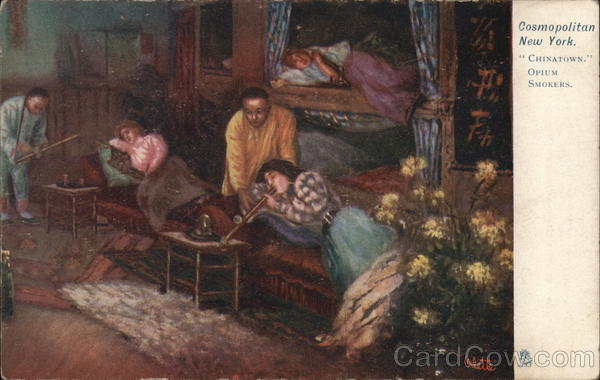 Cosmopolitan New York Chinatown Opium Smokers New York City