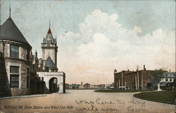 Union Station and West End Hotel Portland Maine