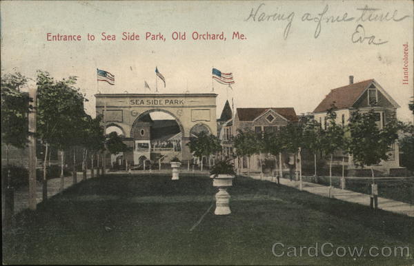 Entrance to Sea Side Park Old Orchard Beach Maine