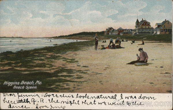 Beach Scene Higgins Beach Maine
