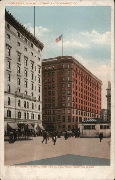 Masonic Temple and Hotel Touraine Boston Massachusetts