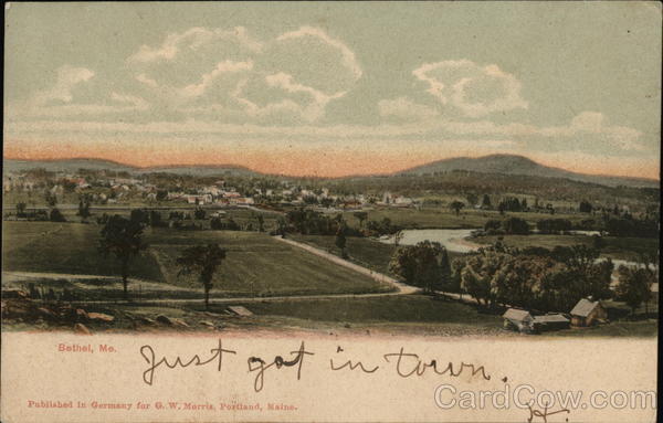 Aerial View Bethel Maine