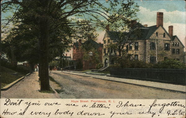 Hope Street Providence Rhode Island