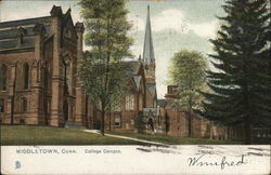 College Campus Middletown, CT Postcard Postcard Postcard