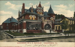 Residence of J.S. Douglas Uniontown, PA Postcard Postcard Postcard