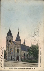 Church of the Sacred Heart Charleston, WV Postcard Postcard Postcard