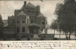 Dr. Sol C. Dickey's Residence "On the Island" Winona Lake, IN Postcard Postcard Postcard