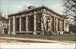 The New Lecture Hall at Harvard College Cambridge, MA Postcard Postcard Postcard