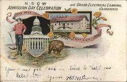 N.S.G.W. Admission Day Celebration Postcard
