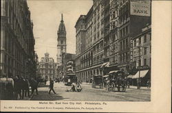 Market Str. East from City Hall Philadelphia, PA Postcard Postcard Postcard