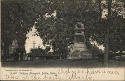 Soldiers Monument Derby, CT Postcard Postcard Postcard