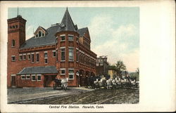 Central Fire Station Norwich, CT Postcard Postcard Postcard