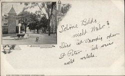 South Cliff St and Library Postcard