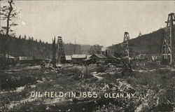 Oil Field in 1865 Olean, NY Postcard Postcard Postcard