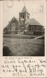 First Methodist Episcopal Church Harlan, IA Postcard Postcard 