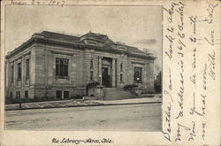 The Library Akron, OH Postcard Postcard Postcard