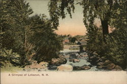 A Glimpse Through the Trees Lebanon, NH Postcard Postcard Postcard