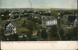 Looking North-east from Maine Central Institute Pittsfield, ME Postcard Postcard Postcard