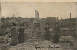 Remains of a Home after Fire Postcard