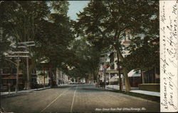 Main Street from Post Office Norway, ME Postcard Postcard Postcard