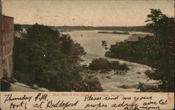 Saco River & Cow Island from Bridge Postcard