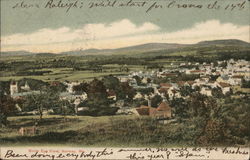 Birds Eye View Norway, ME Postcard Postcard Postcard