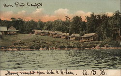 Rowe Pond Camps Bingham, ME Postcard Postcard Postcard