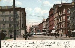 Main Street, North of Court Square Postcard