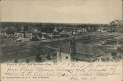Broad Street, East End Southern Pines, NC Postcard Postcard Postcard