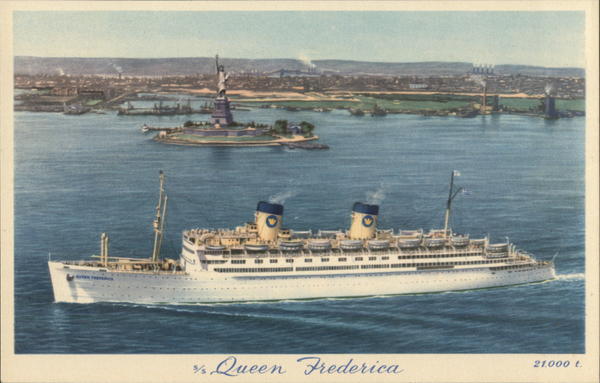 National Hellenic American Line Queen Frederica Cruise Ships