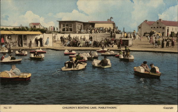 Childrens Boating Lake Mablethorpe Lincolnshire England