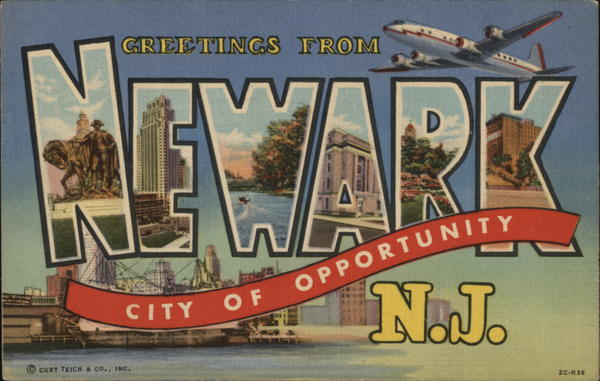 Greetings from Newark New Jersey