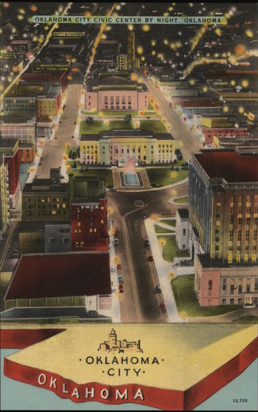 Civic Center by Night Oklahoma City