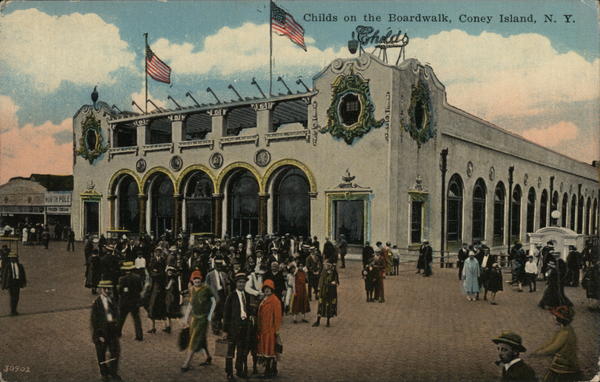 Childs on the Boardwalk, Coney Island New York