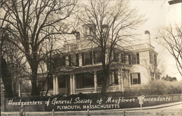 Headquarters of General Society of Mayflower Descendents Plymouth Massachusetts