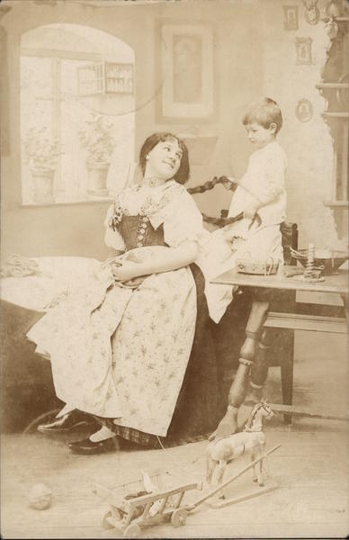 Mother and Son in Home Germany