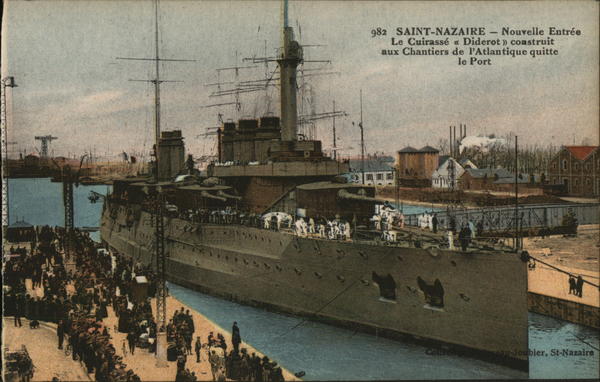 Navy Shipped Docked Saint Nazaire France