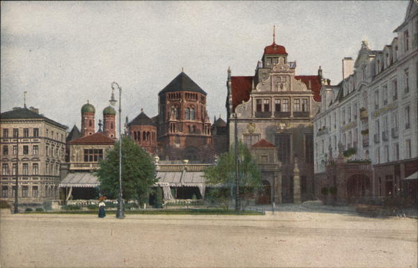 Kunstlerhaus mit Synagoge Munich Germany
