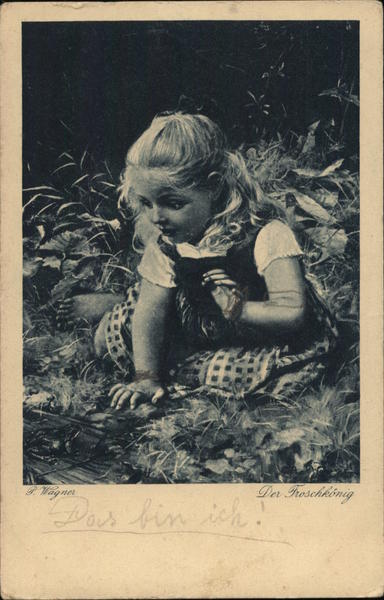 Young Girl with the Frog King P. Wagner Children