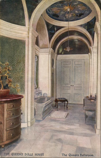 The Queen's Dolls House: The Queen's Bathroom