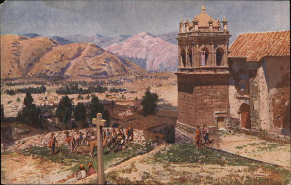 Grace Line - Country Scene Cuzco Peru