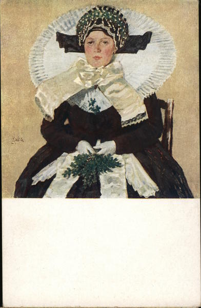 Painting of Woman in Native Costume Women